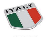 Alloy National Flag Car Decoration Metal Sticker