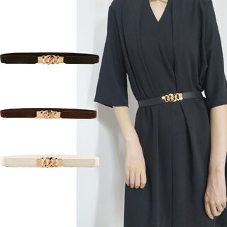 Waistband Female Fine Leather Belt Trims The Body