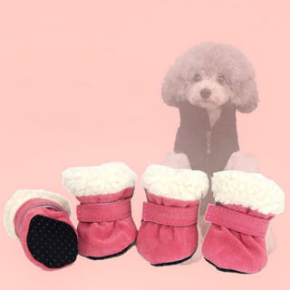 Waterproof Winter Dog Boots Socks Pet Shoes Anti-slip
