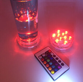 Light round candle lamp