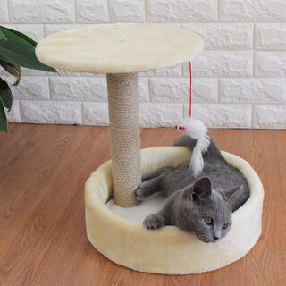 Cat tree small sisal toy jumping platform four