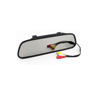 4.3 inch LED rear view mirror + reversing