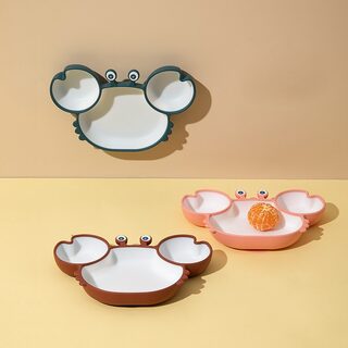 Silicone Baby Dishes for Children's Tableware Plate Non-slip
