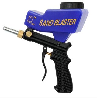 Portable gravity sandblasting gun pneumatic set small rust