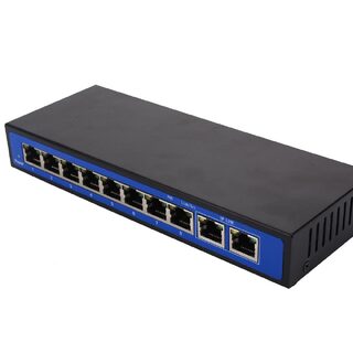 8+2 power 10 port 100M POE switch wireless