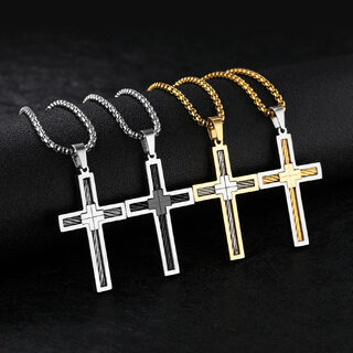 Cross Men's Necklace Trendy Pendant
