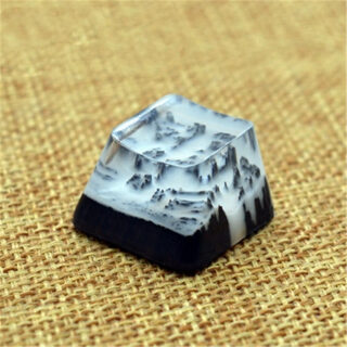 Keycap Qianshan Muxue Resin Wood