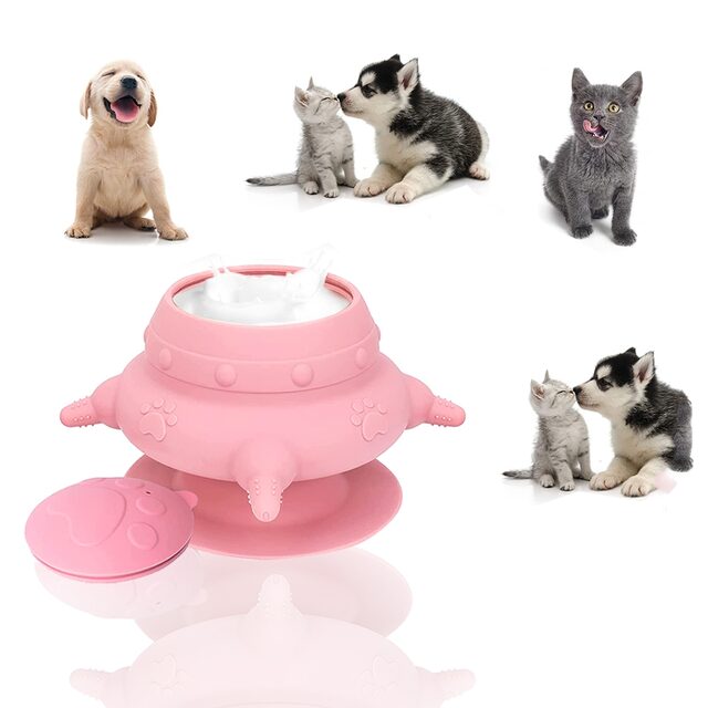 Puppy Feeder With 4 Teats Bottles For Nursing
