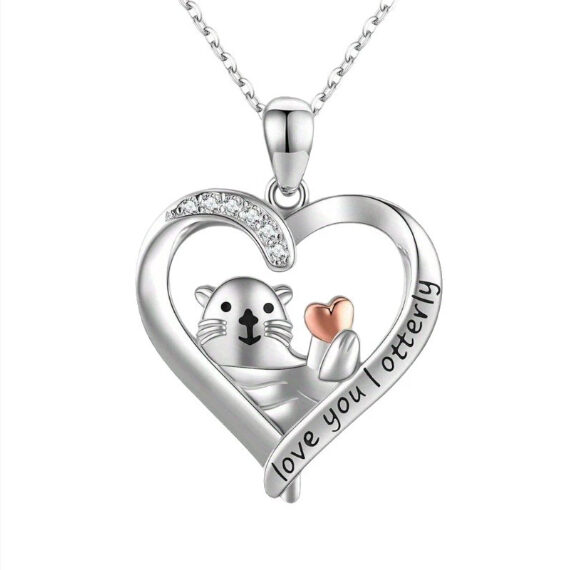 Elephant necklace personalized letter