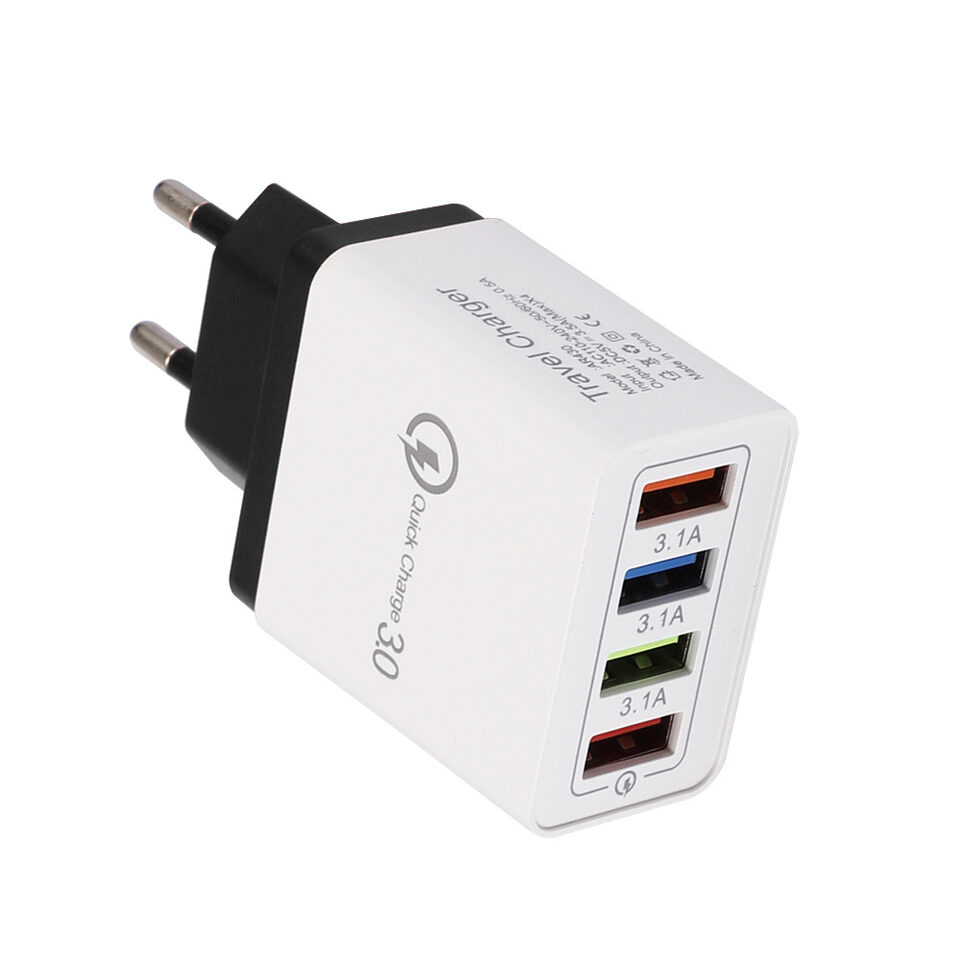 USB Charger Quick Charge 3.0 4 Phone Adapter