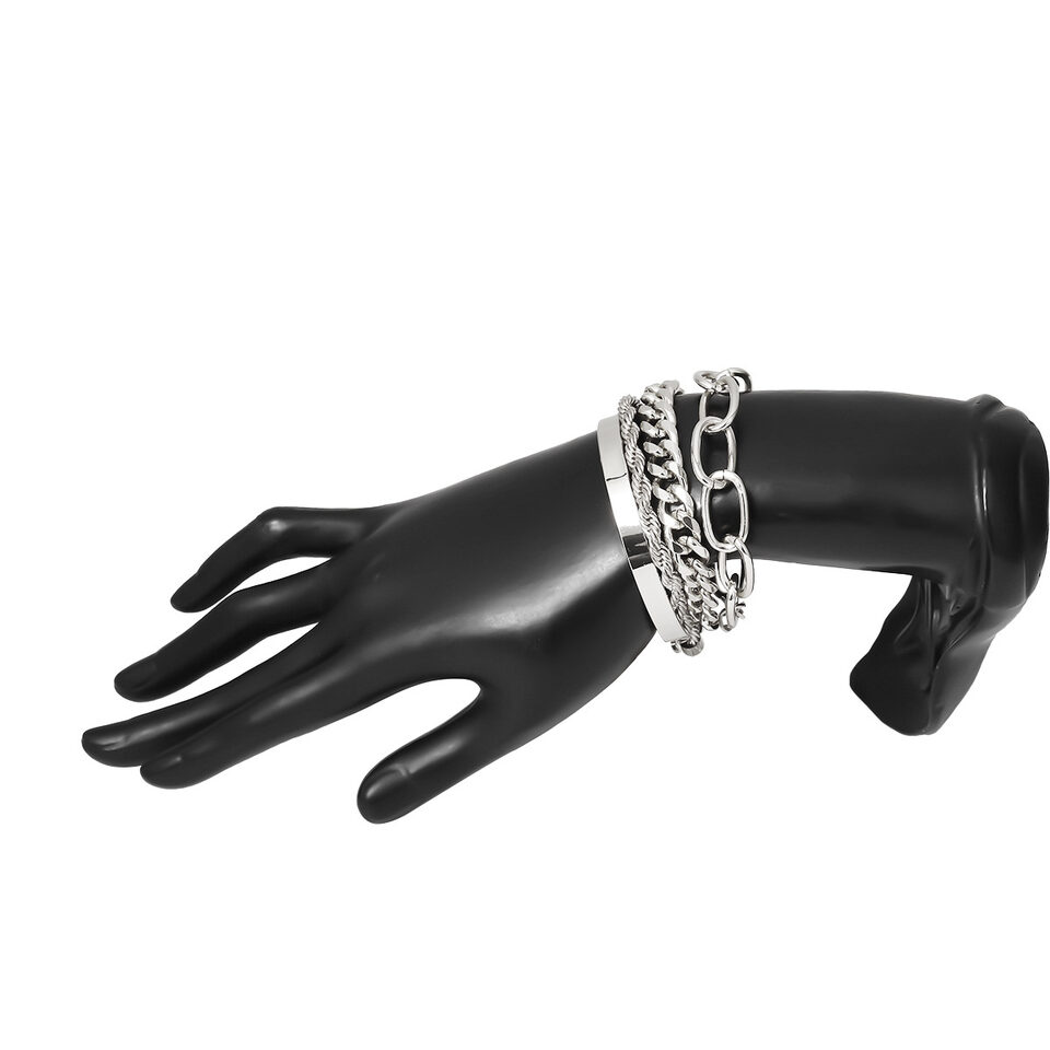 Twist Chain Exaggerated O-shaped Cover Bracelet Thread