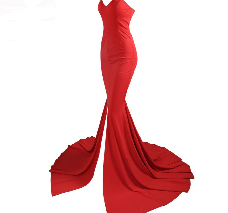 Long Evening Dress Off-the-shoulder Elegant Party