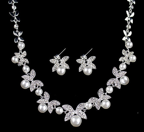 B0879 bride wedding jewelry accessories fashion diamond pearl