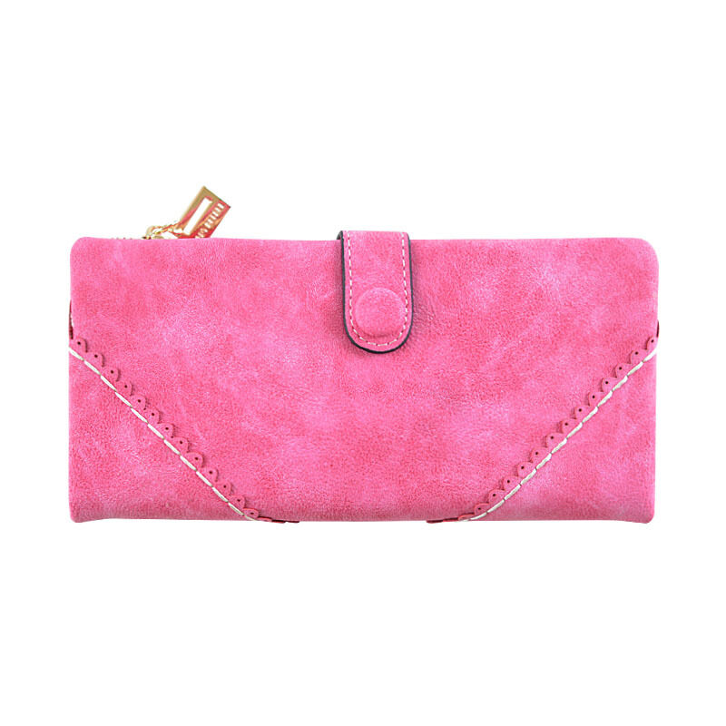 Lady purse female long lace buckle zipper multifunction