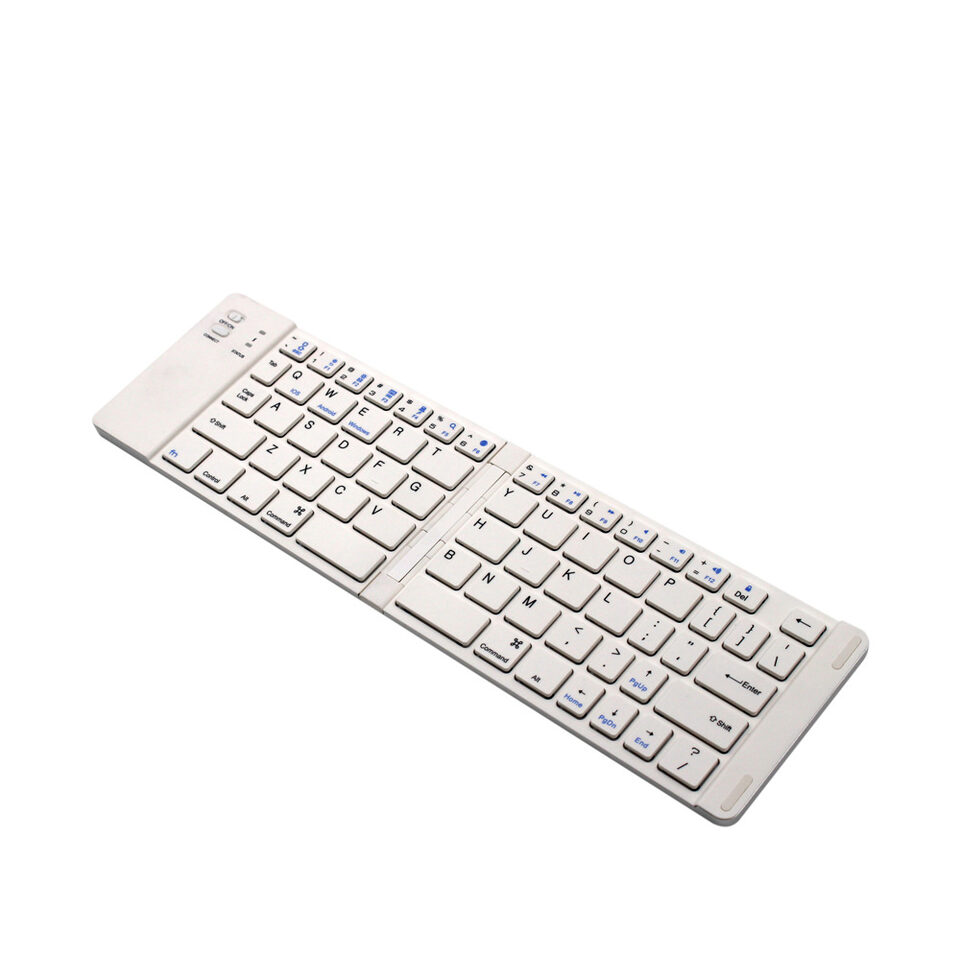 Folding Metal Bluetooth Foldable Keyboard Mini Wireless