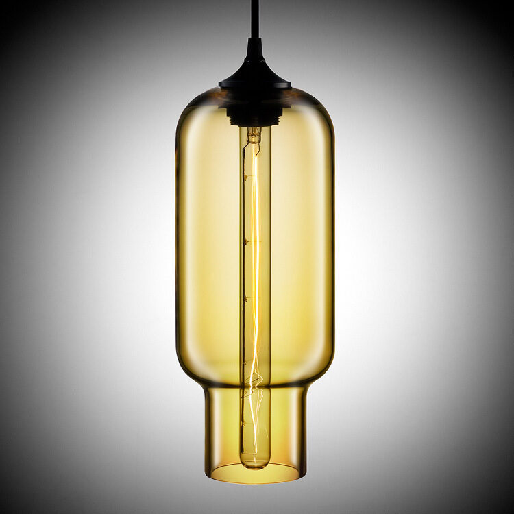 Nordic Modern Loft Pendant Lamp Glass Lustre Industrial