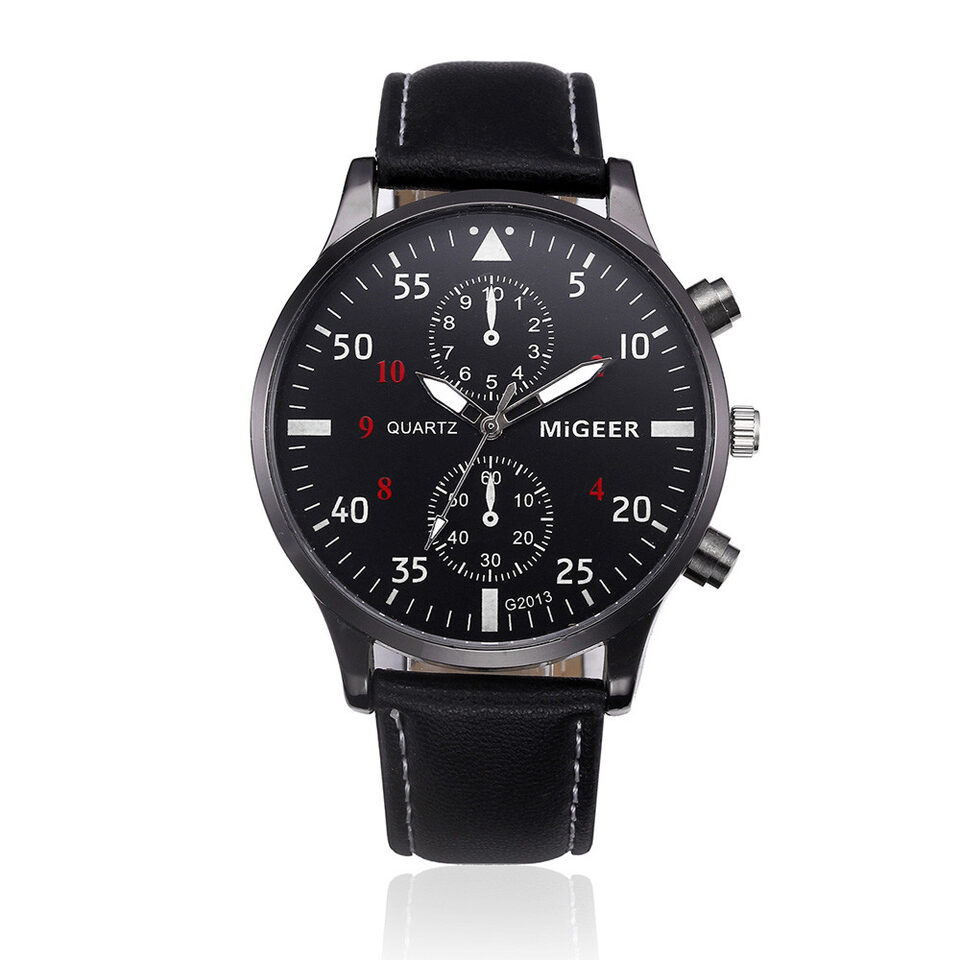 Retro Design Leather Band Watches Men Relogio Masculino