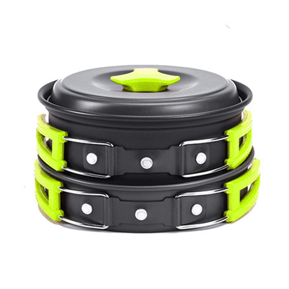 Camping Cookware Kit Outdoor Cooking Set Aluminum Equipment