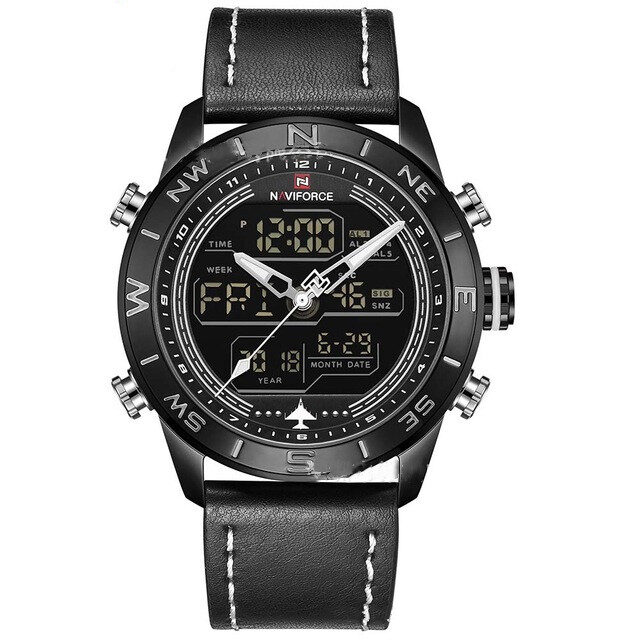 Naviforce 9144 Fashion Gold Men Sport Watches Mens