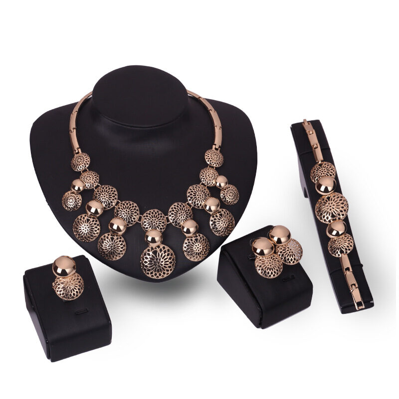 Korean fashion bride jewelry set