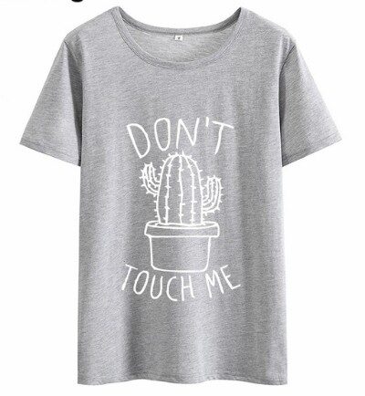 Don't Tough Me Cactus T Shirt Women Casual