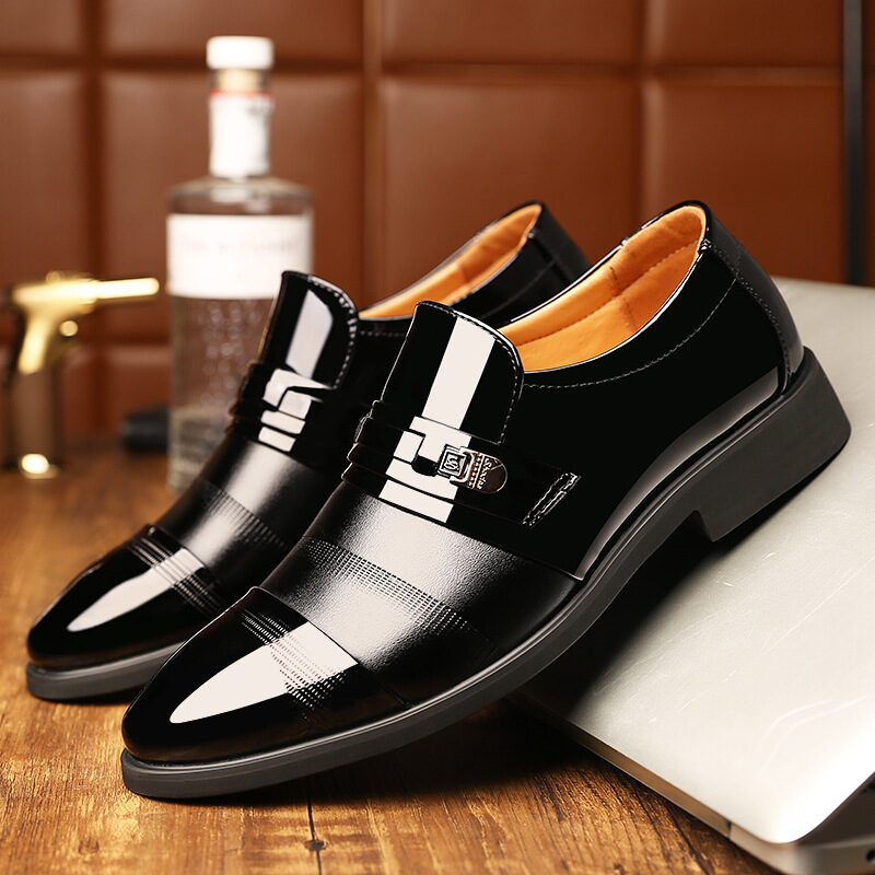 Men's leather shoes oversized