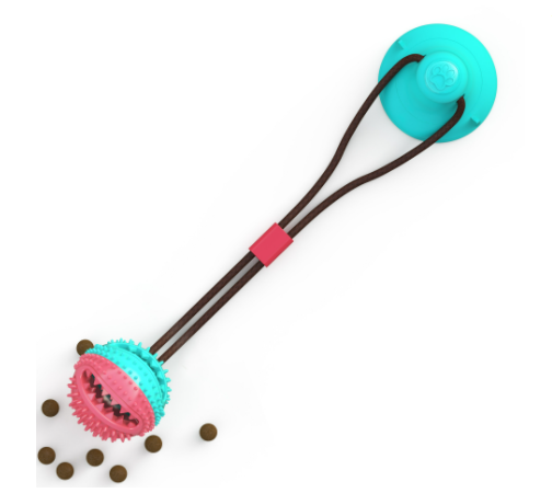 Dog Toys Silicon Suction Cup Tug Interactive Ball