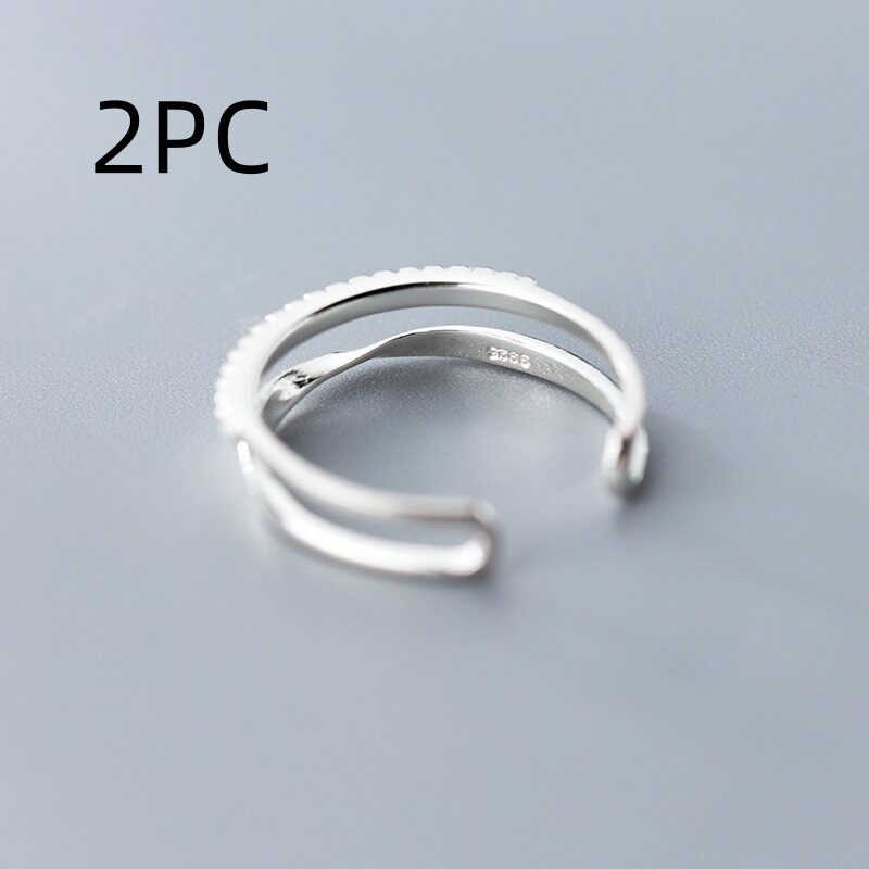 Twisted Double Row Drill Adjustable Hand Jewelry