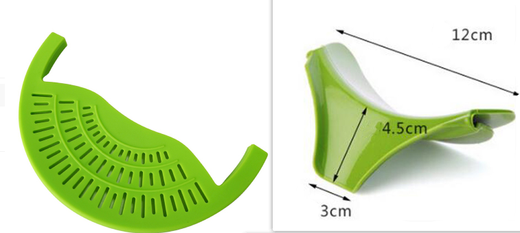 Food Oil Drainer Silicone Pot Pan Bowl Funnel