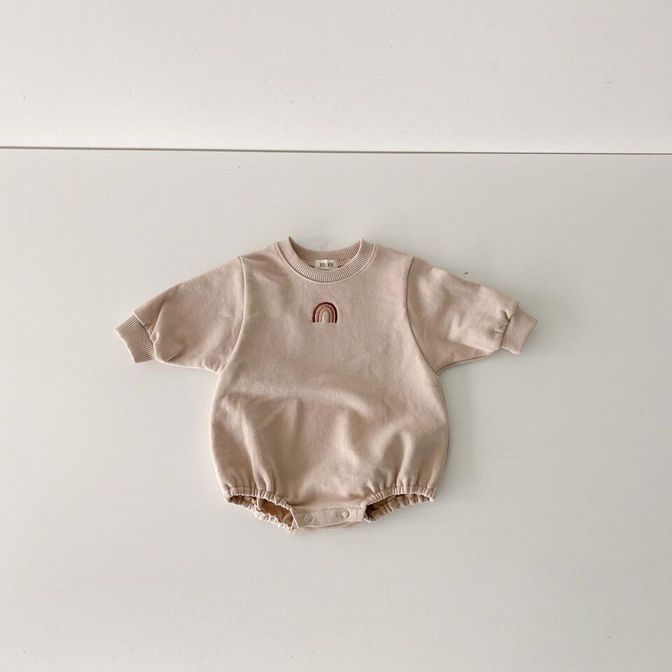 Baby Romper Net Red Crawler Embroidery Wrap