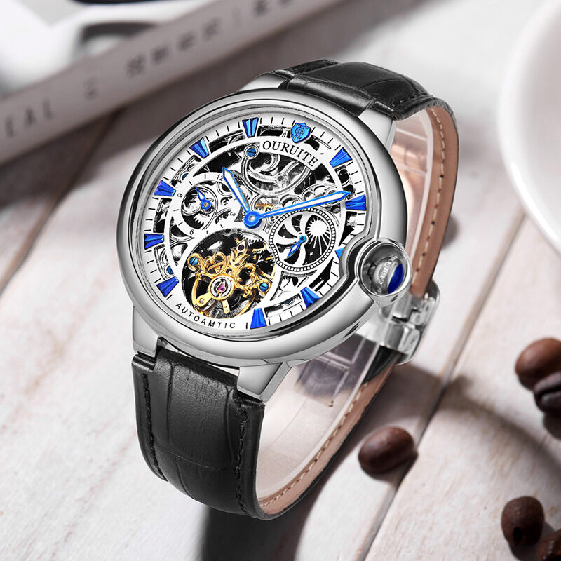 Mechanical watch hollow waterproof