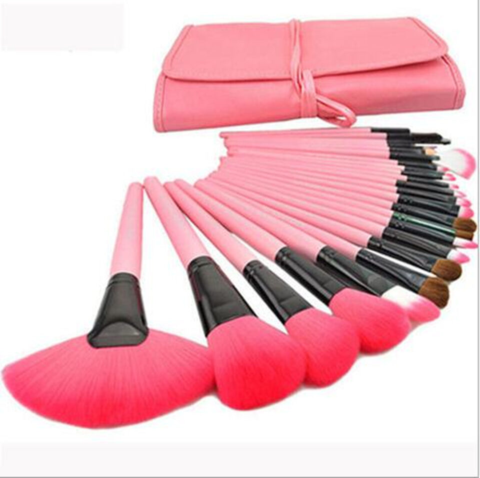 24 Logs Black Makeup Brush Set Beauty Tools