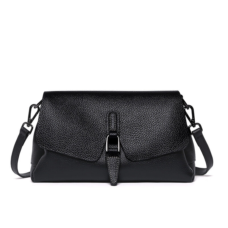Shoulder leather bag soft lady messenger