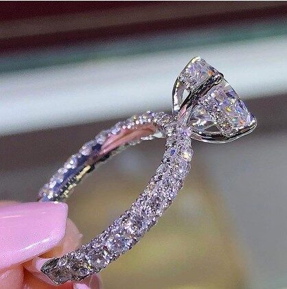 Fashion Women Jewelry Ring Elegant Crystal Rhinestones