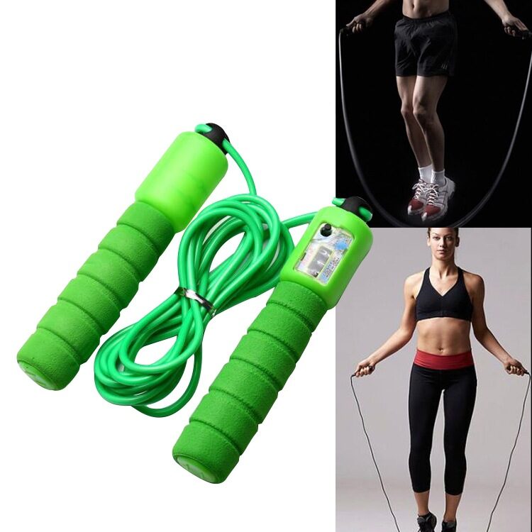 Skipping Rope With Counter Adjustable Length Wear-resistant Foam