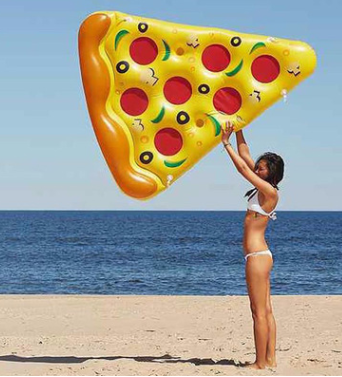 Inflatable Pizza Sleeping Bed Water Hammock Lounger Chair