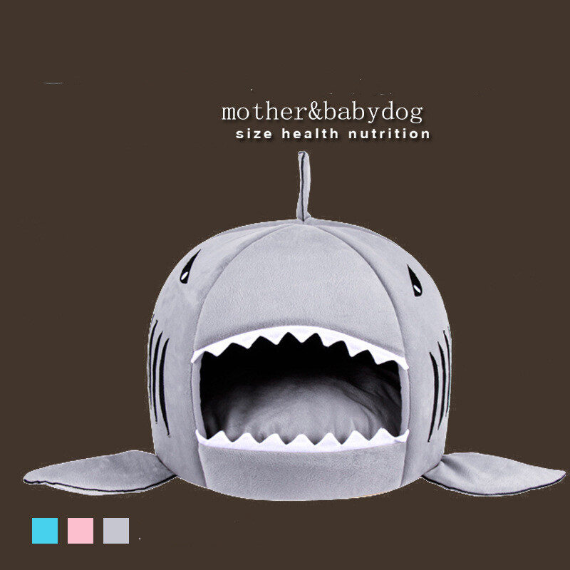 Shark Shape Pet Dog Cat Bed Puppy Houses