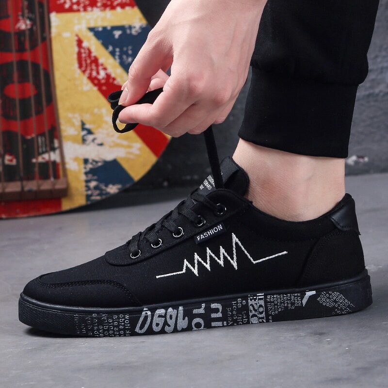 Men's canvas shoes sports casual flat men