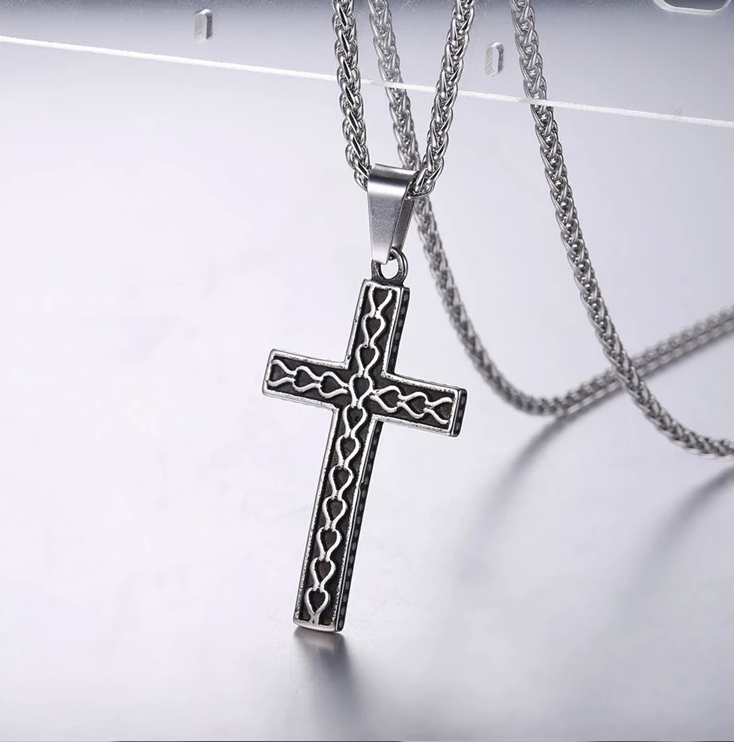316L stainless steel gold plated christianity jewelry unique