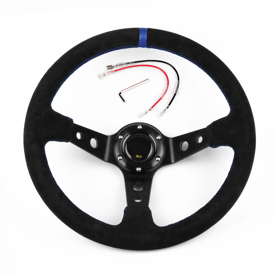 Car Modification Parts Racing Steering Wheel Suede Sports