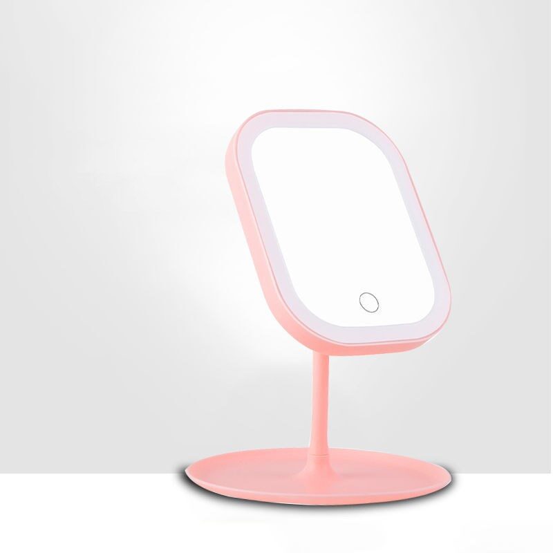 Desktop Mirror Dressing With Light Bulb Fill Beauty