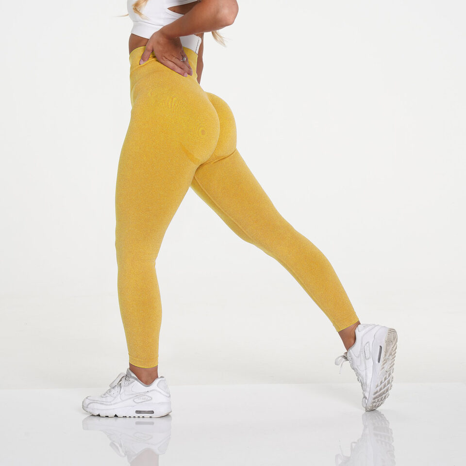 Knitted Buttocks Wicking Yoga Pants