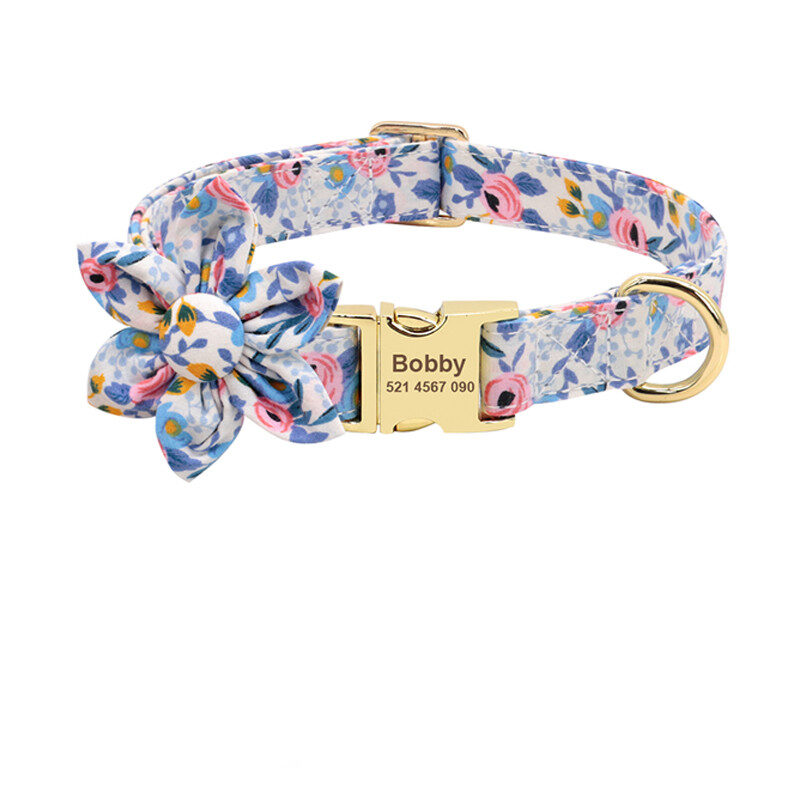 Fashion Printed Dog Collar Personalized Nylon Pet Puppy