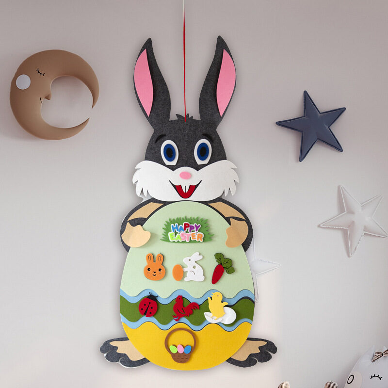 Easter Kids DIY Felt Bunny Pendants Toy
