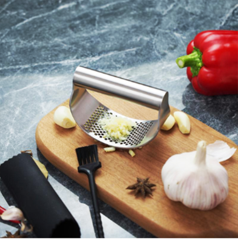 Garlic Press for Kitchen Pounding Ring Manual