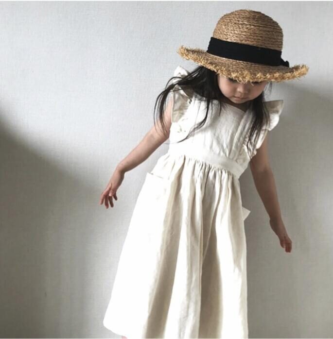 Casual Baby Kids Girl Pure Color Princess Dresses