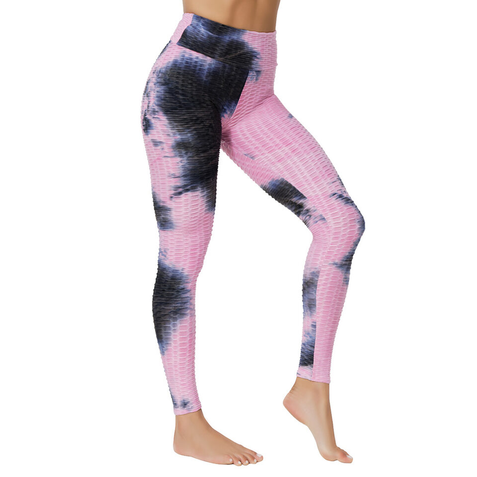 Yoga Jacquard Tie-Dye Clothes Bubble Pants
