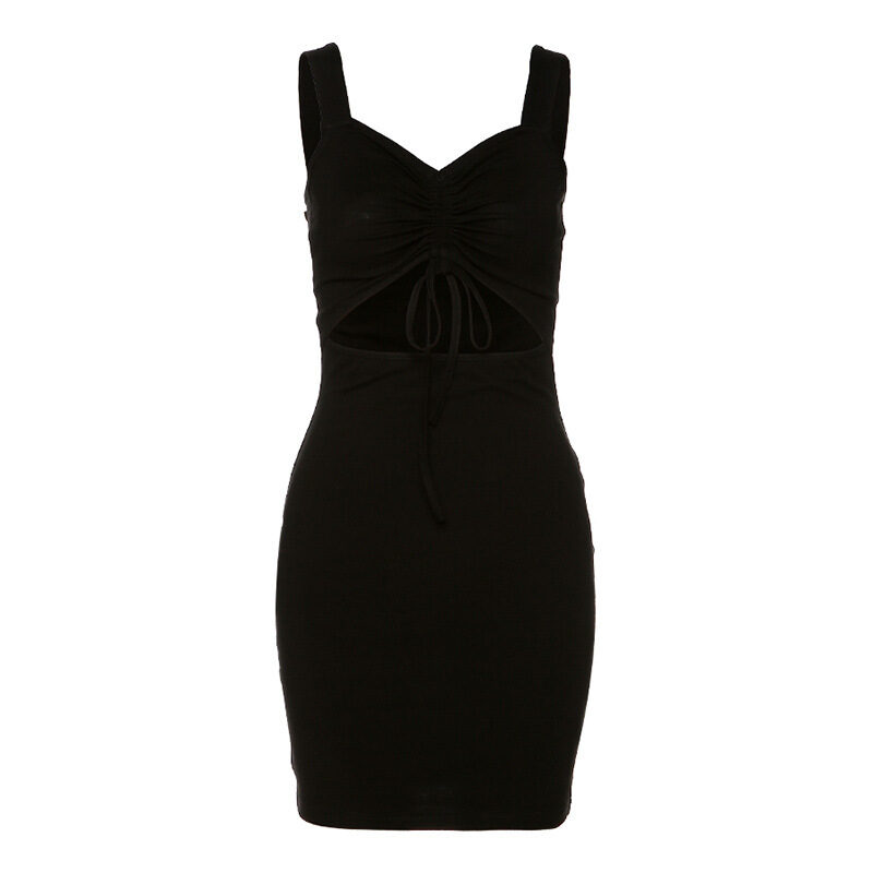 Sexy Dress Backless Slit Hem Elegant Party Straps