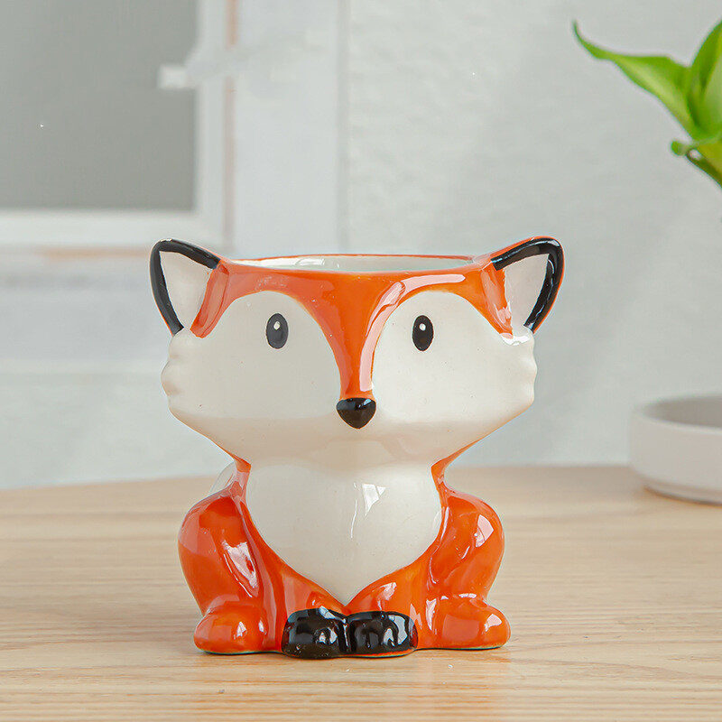 Simple Cartoon Animal Succulent Flower Pot Ceramic