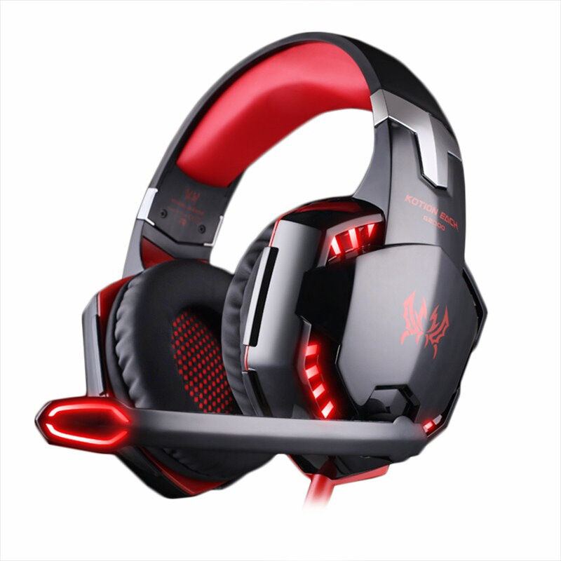 Head-Mounted Heavy Bass Gaming Headset With Microphone Noise